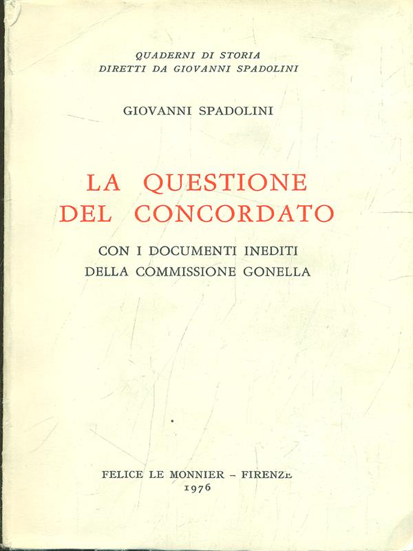 La questione del concordato
