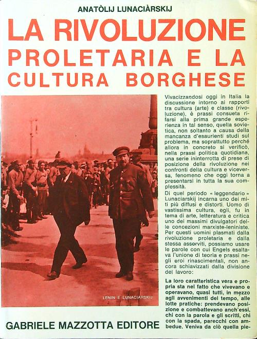 La rivoluzione proletaria e la cultura borghese