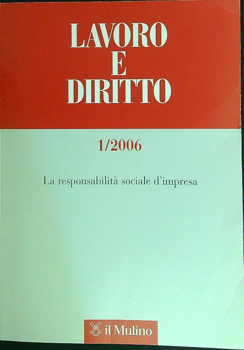 Lavoro e diritto vol. 1/2006