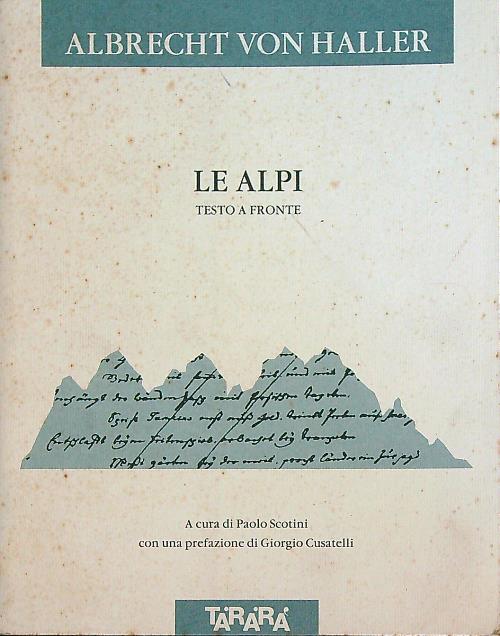 Le Alpi. Testo originale a fronte