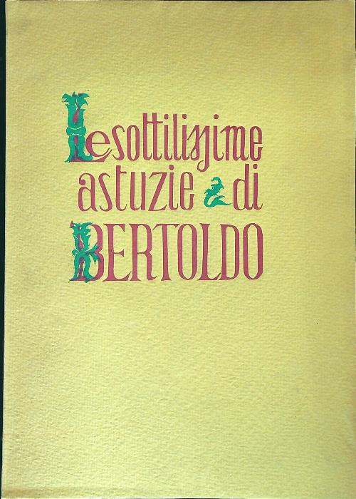 Le sottilissime astuzie di Bertoldo