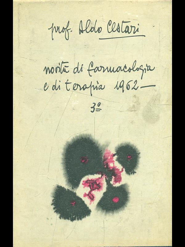 Novita' di farmacologia e di terapia 1962