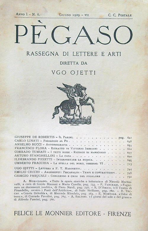 Pegaso n.6/giugno 1929