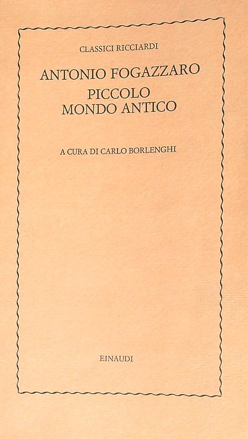 Piccolo mondo antico