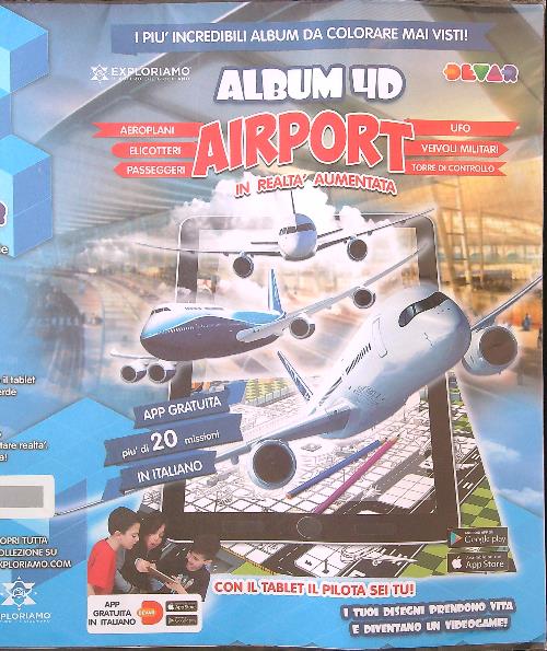 Poster da colorare 4D Airport