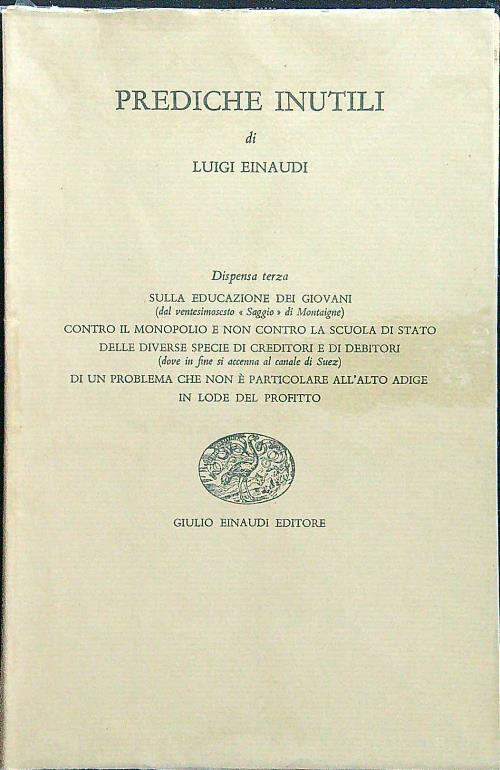 Prediche inutili - dispensa terza