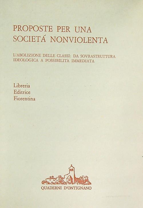 Proposte per una societa' nonviolenta