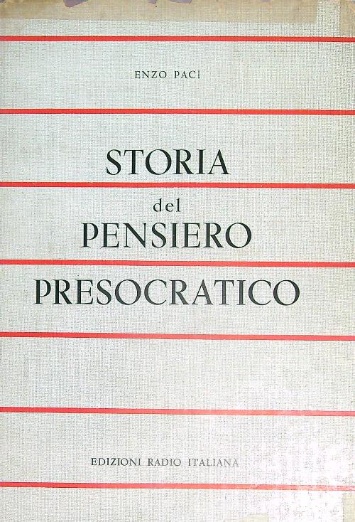 Storia del pensiero presocratico