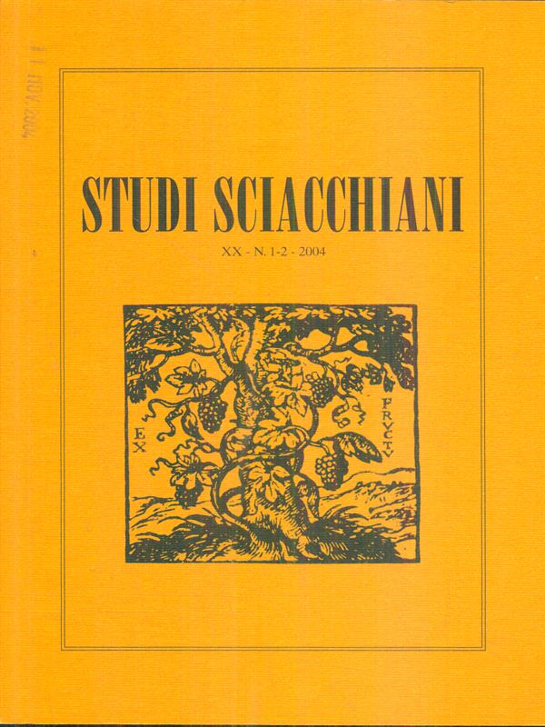 Studi sciacchiani XX - N1-2 - 2004