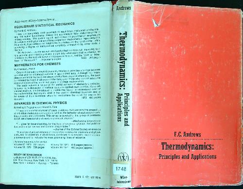 Thermodynamics: Principles and Applications