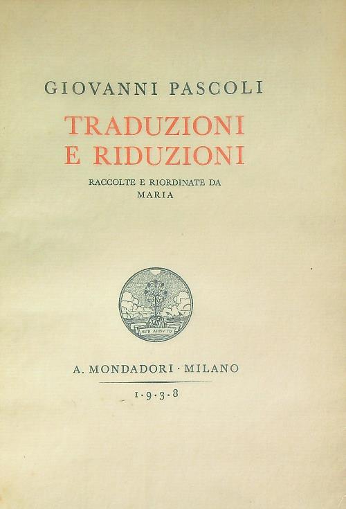 Traduzioni e Riduzioni