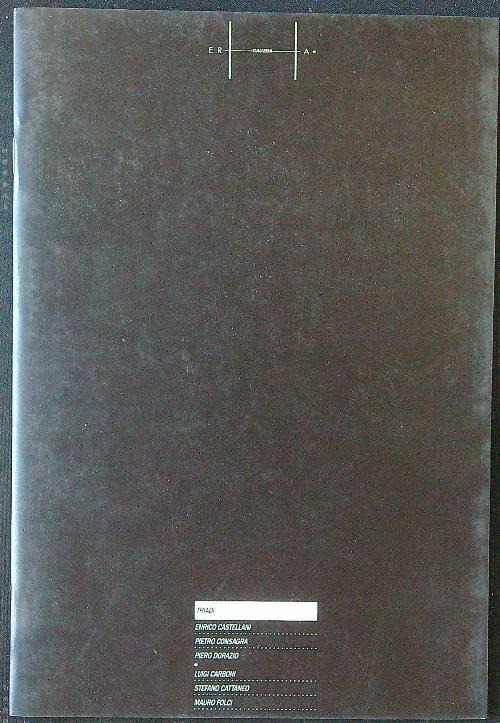 Triadi. Castellani - Consagra - Dorazio - Carboni - Cattaneo …