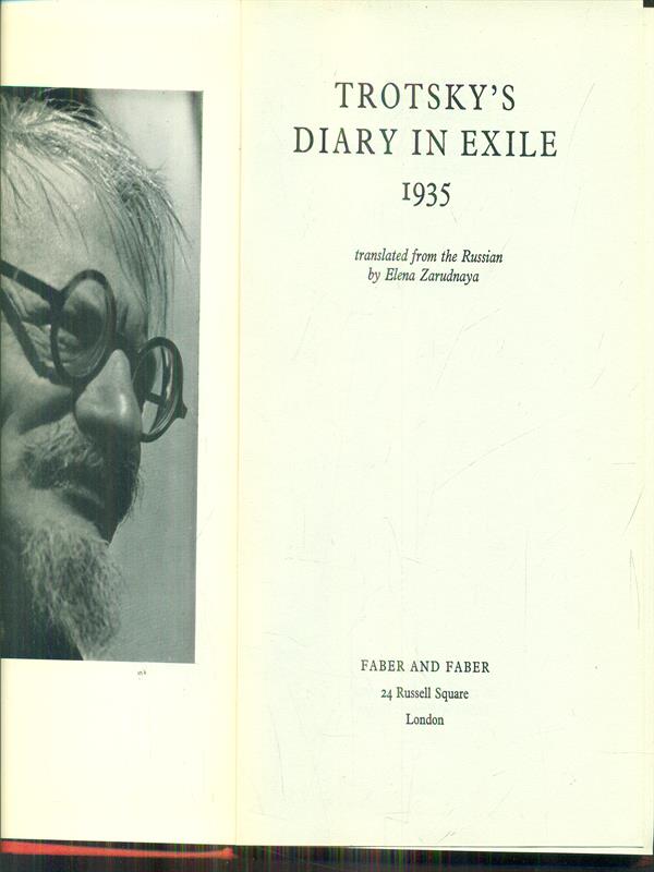 Trotsky's diary in exile 1935