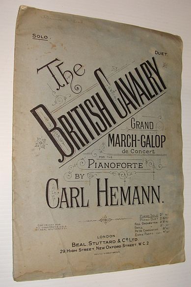 The British Cavalry - Grand March-Galop De Concert for the …