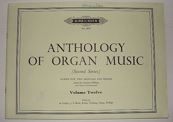 Anthology of Organ Music (Second Series): Volume Twelve (12), No. …