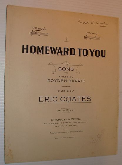 Homeward to You: Sheet Music