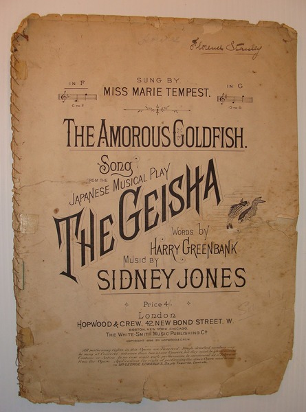 The Amorous Goldfish: Sheet Music for Voice and Piano