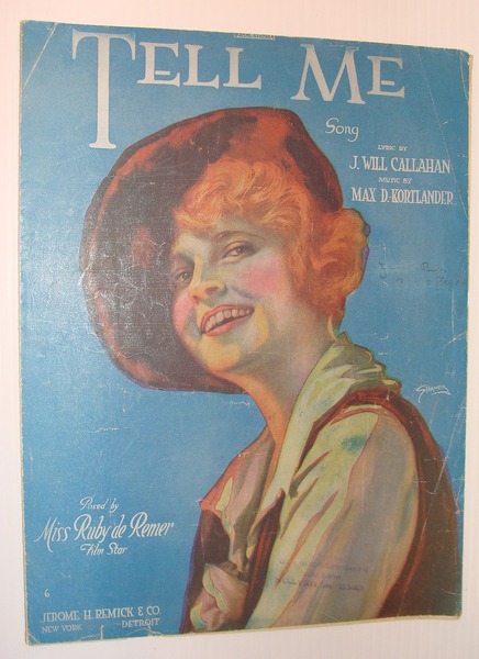 Tell Me: Sheet Music - Color Cover Portrait of Film …