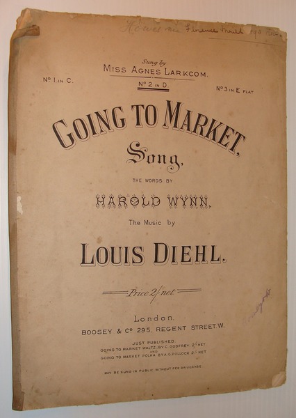 Going to Market: Sheet Music for Piano and Voice