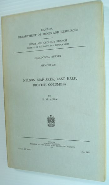 Nelson Map-Area, East Half, British Columbia - Geological Survey Memoir …