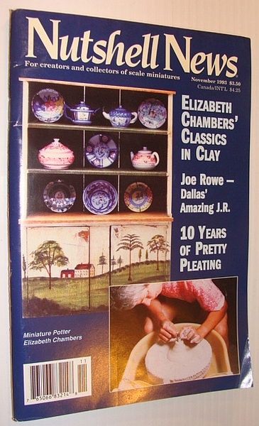 Nutshell News Magazine, November 1993 - Miniature Potter Elizabeth Chambers