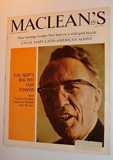 Maclean's Magazine, July 24, 1965 *COVER PHOTO OF TOMMY DOUGLAS*
