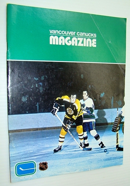 Vancouver Canucks Hockey Magazine, January 1, 1973 - Great Colour …