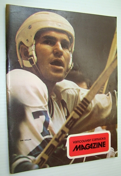 Vancouver Canucks Magazine, November 16, 1973 - Nice Colour Cover …