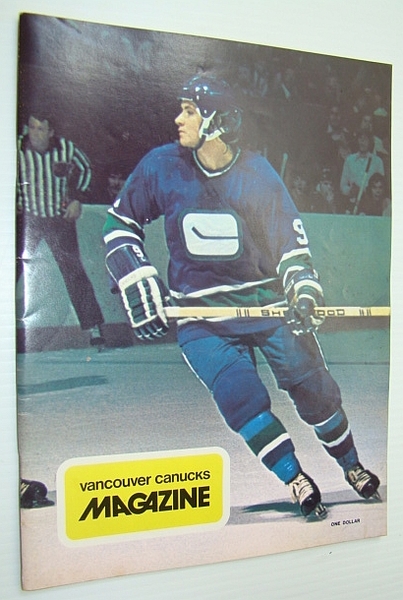 Vancouver Canucks Magazine, January 12, 1974 - Colour Cover Photo …