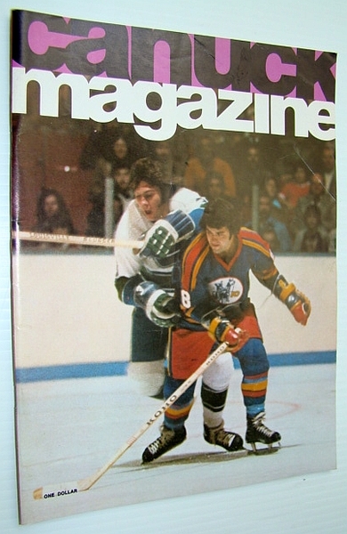 Vancouver Canuck Magazine, November 5, 1974 - Colour Cover Photo …