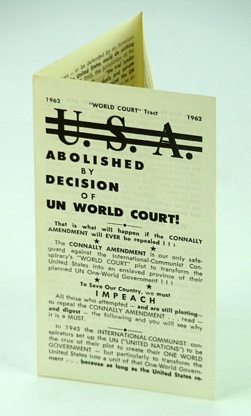 U.S.A. (United States) Abolished By Decision of UN (United Nations) …