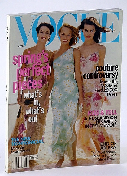 Vogue (US) Magazine, April (Apr.) 1997 - Couture Controversy