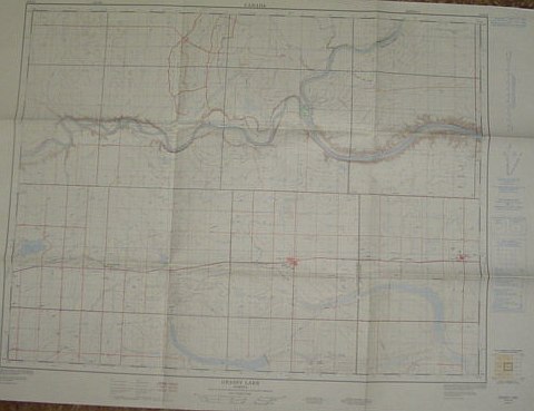 Map of Grassy Lake, Alberta, West of Fourth Meridian, Scale …