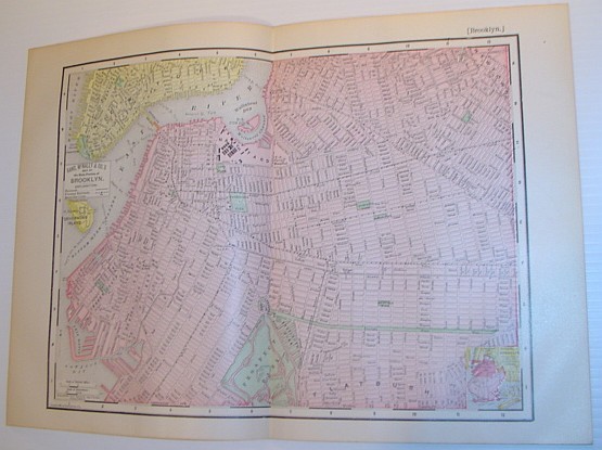 Rand, McNally & Co.'s 1895 Colour Map of Brooklyn, New …