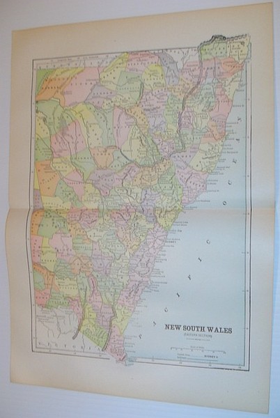 Colour Map of New South Wales (Eastern Section) - Circa …