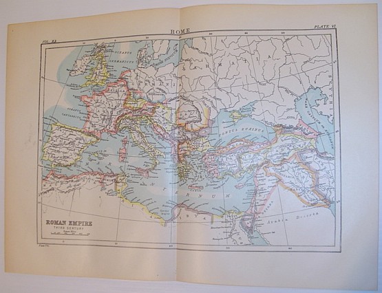 Colour Map of the Roman Empire - Third Century