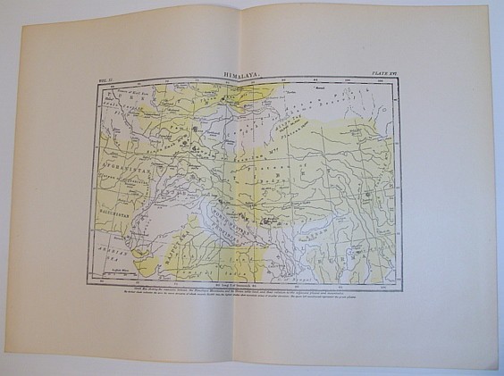 Map of "Himalaya" - Circa 1902