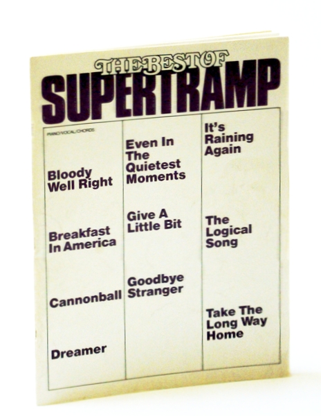The Best of Supertramp: Songbook (Song Book) for Piano/Vocal/Chords