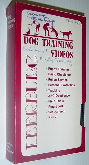 Leeburg Dog Training Video: Schutzhund I Handler Training - VHS …