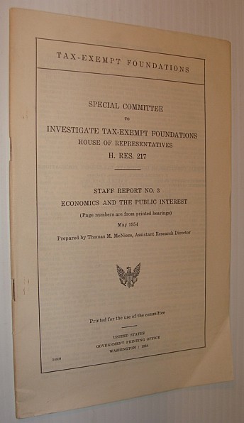 Staff Report No. 3 - Economics and the Public Interest …