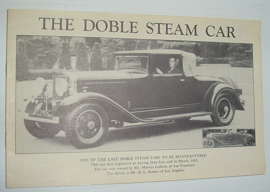 The Doble Steam Car
