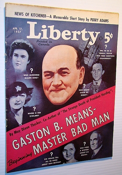 Liberty Magazine (Canadian Edition) April 17, 1937 - Cover Illustration …