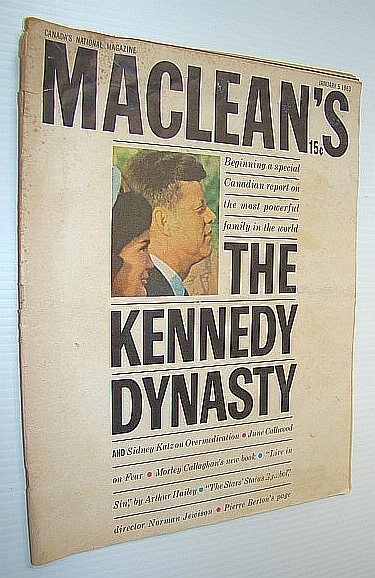 Maclean's Magazine, January 5, 1963 *THE KENNEDY DYNASTY*