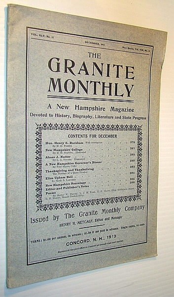 The Granite Monthly - A New Hampshire Magazine Devoted to …