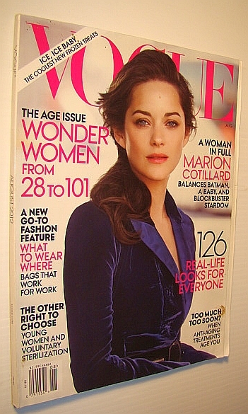 Vogue Magazine (US), August 2012 - Marion Cotillard Cover