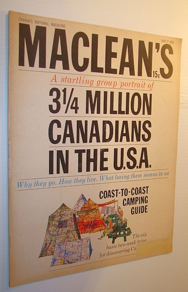 Maclean's Magazine, July 27, 1963 - OVER 3 MILLION CANADIANS …