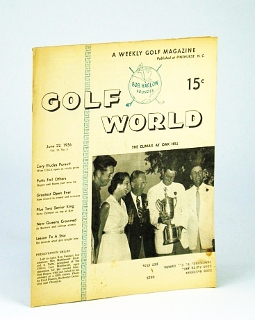 Golf World - A Weekly Golf Magazine, June 22, 1956, …
