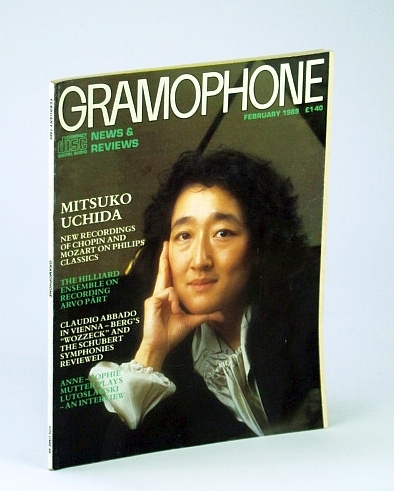 Gramophone Magazine, February (Feb.) 1989 - Mitsuko Uchida Cover Photo