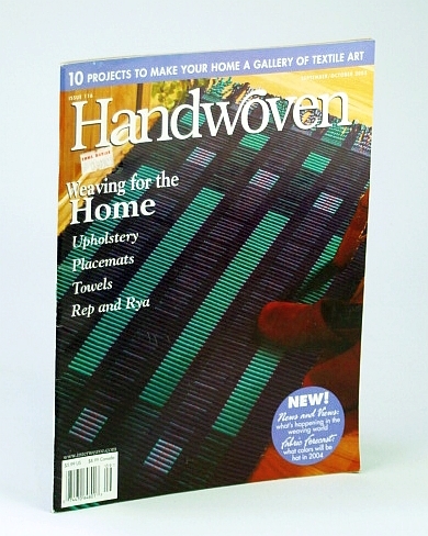 Handwoven (Hand Woven) Magazine, September (Sept.) / October (Oct.) 2003 …