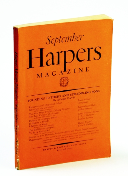 Harpers Magazine, September (Sept.) 1930, No. 964 - Racketeers and …